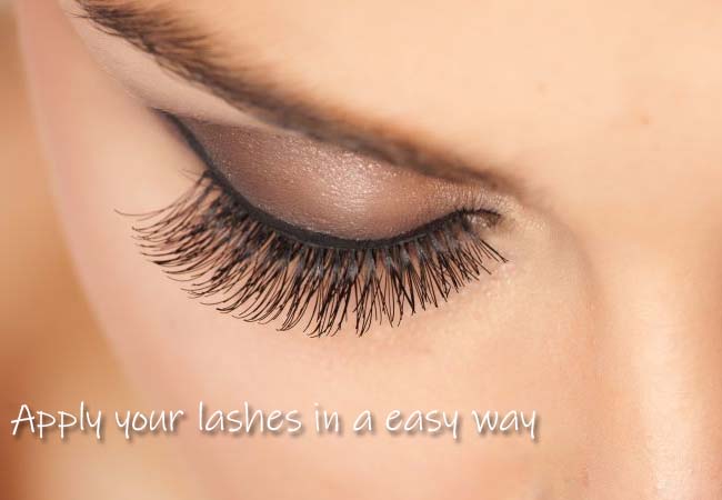 apply your lashes in a easy way